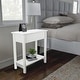 preview thumbnail 23 of 22, Hastings Home Narrow Flip Top End Table - 22.75” x 11” x 24”