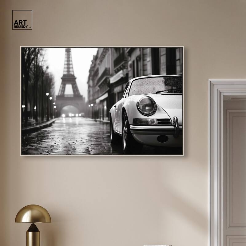 Rainy Day Paris Canvas by Art Remedy