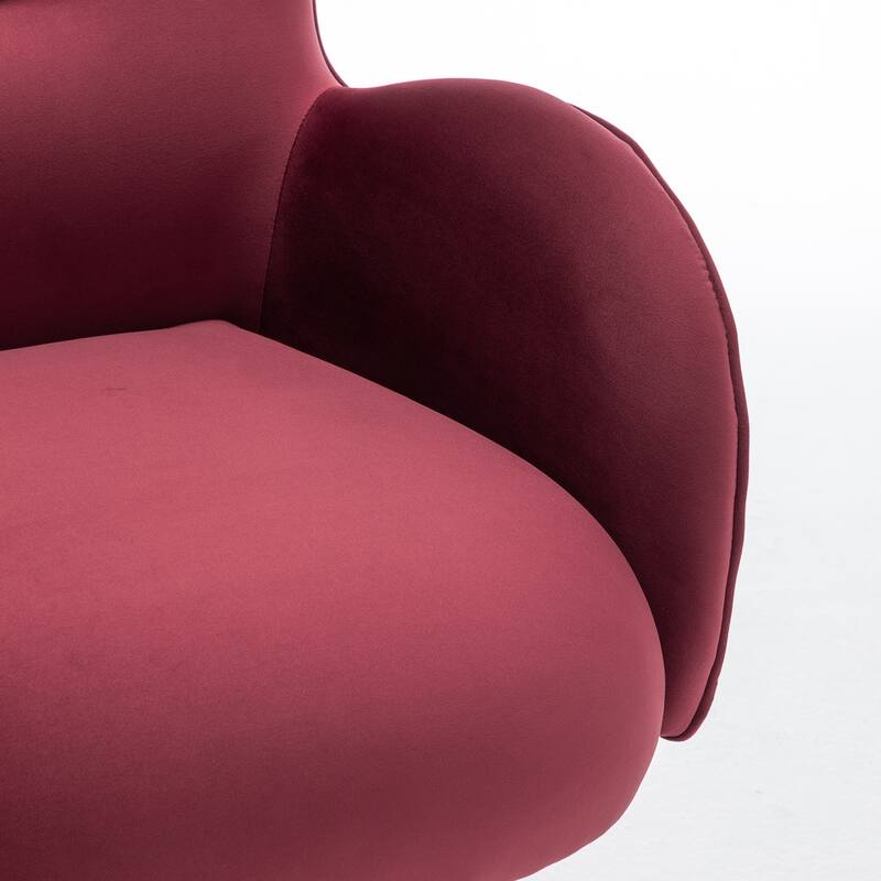 SEYNAR Modern Glam Velvet 360 Degree Swivel Armchair