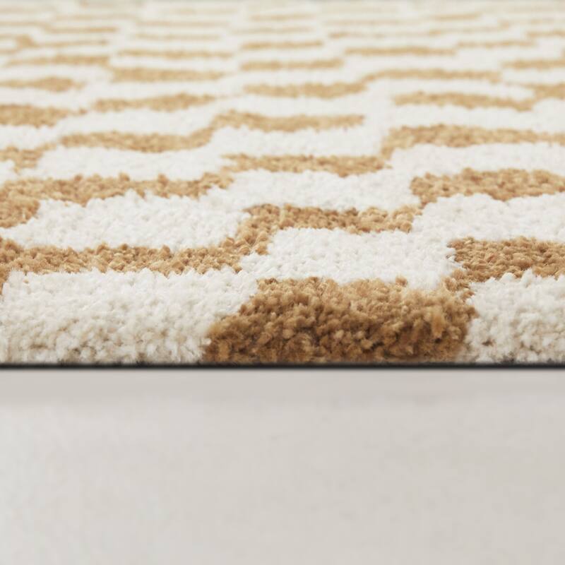 Dietrich Modern Checkered Area Rug