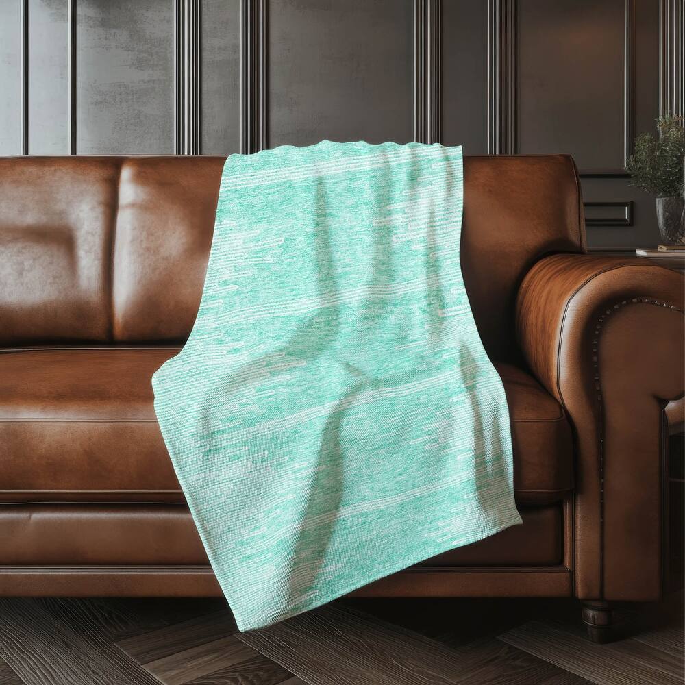 Premium Machine Washable Boho Moroccan Sherpa Throw Blanket