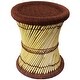 preview thumbnail 9 of 76, Natural Geo Moray Decorative Handwoven Jute Accent Stool Brown