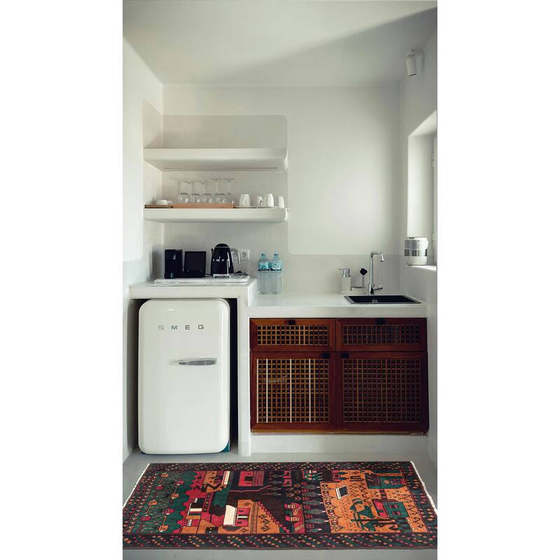 ECARPETGALLERY Hand-knotted Teimani Burnt Orange Wool Rug - 2'9 x 4'1