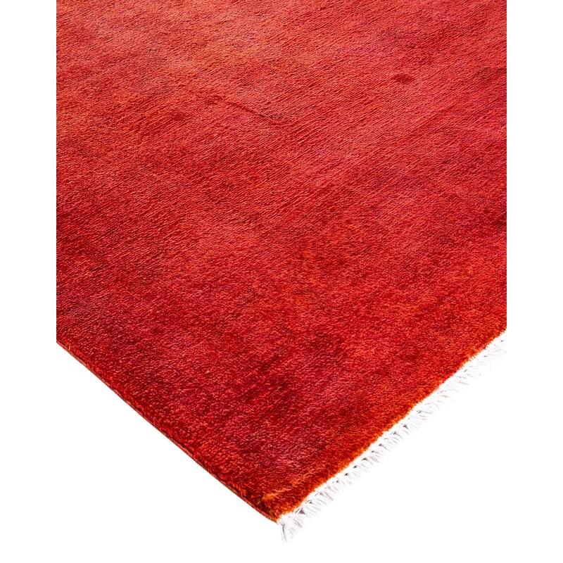 Vibrance, One-of-a-Kind Hand-Knotted Area Rug - Orange, 4' 1" x 6' 4" - 4' 1" x 6' 4"
