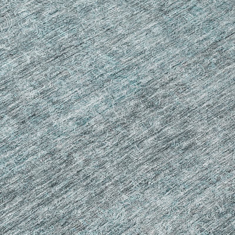 Machine Washable Indoor/ Outdoor Ombre Solid Chantille Rug