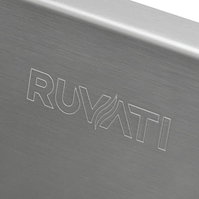 Ruvati 36-inch Slope Bottom Offset Drain Reversible Kitchen Sink Undermount 16 Gauge Stainless Steel - RVH7497 - 36" x 19″