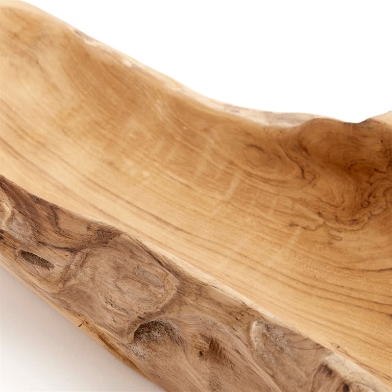 Bowl Rustic Oval - Natural - Wooden