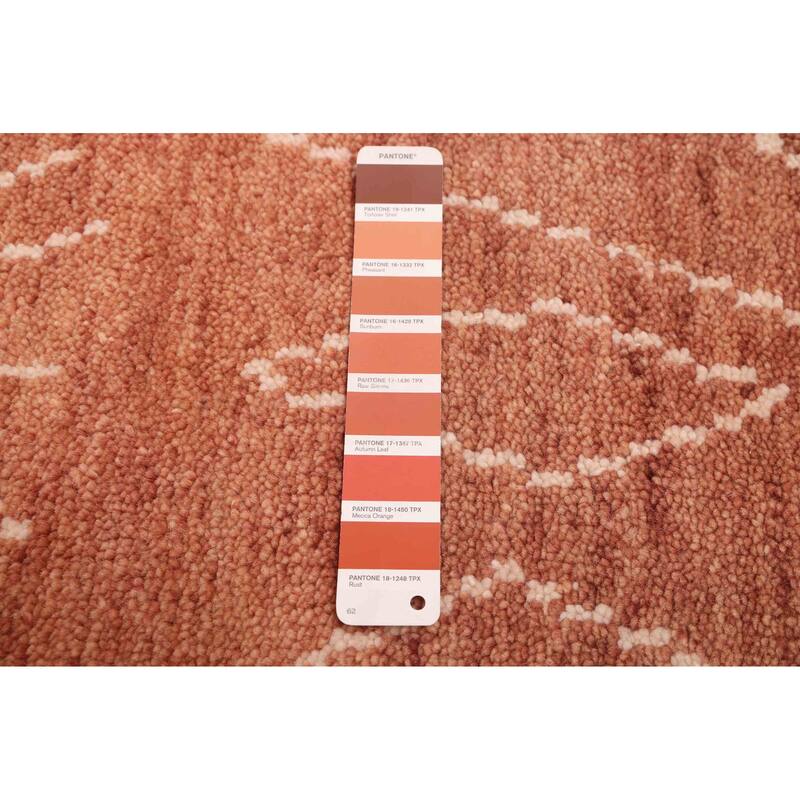 ECARPETGALLERY Hand-knotted Tangier Copper Wool Rug - 9'0 x 12'0