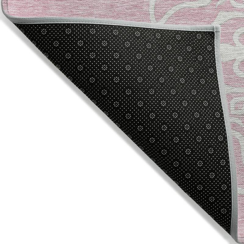HomeRoots Floral Medallion Transitional Rectangle Outdoor Rug