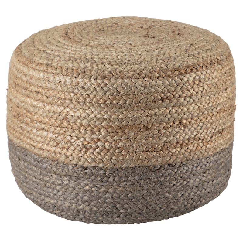 Sangam Round Jute Pouf