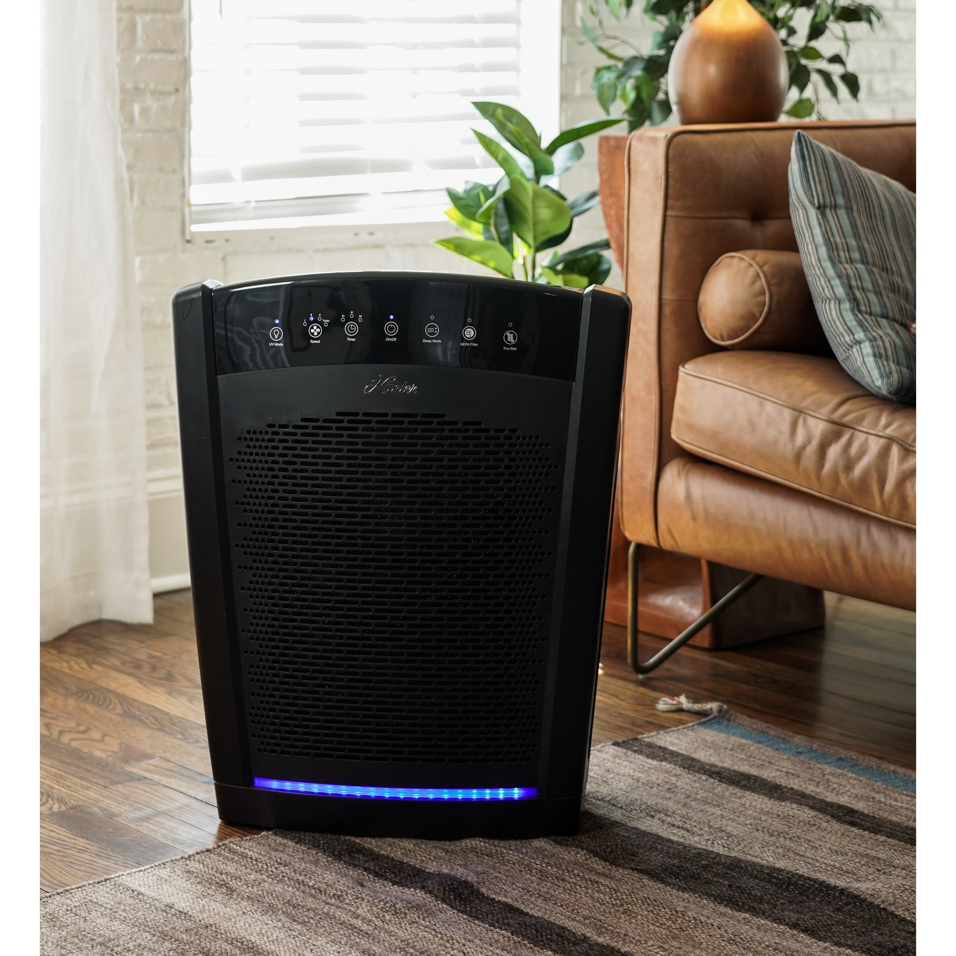 Hunter air purifier deals with uv light