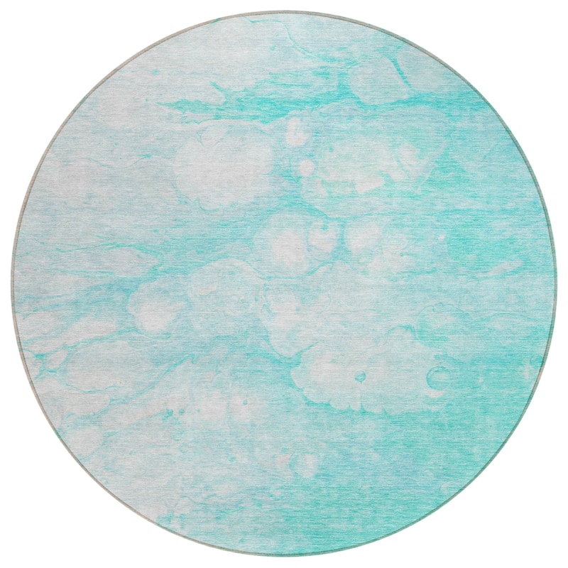 Machine Washable Indoor/ Outdoor Chantille Abstract Modern Rug