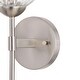 preview thumbnail 10 of 11, Olson 1 Light Mid-Century Modern Wall Sconce Clear Globe Glass - 6-in. W x 16.5-in. H x 7-in. D
