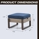 preview thumbnail 6 of 19, Cozywor 2-Piece Wicker Outdoor Patio Ottoman with Steel Frame and Cushions