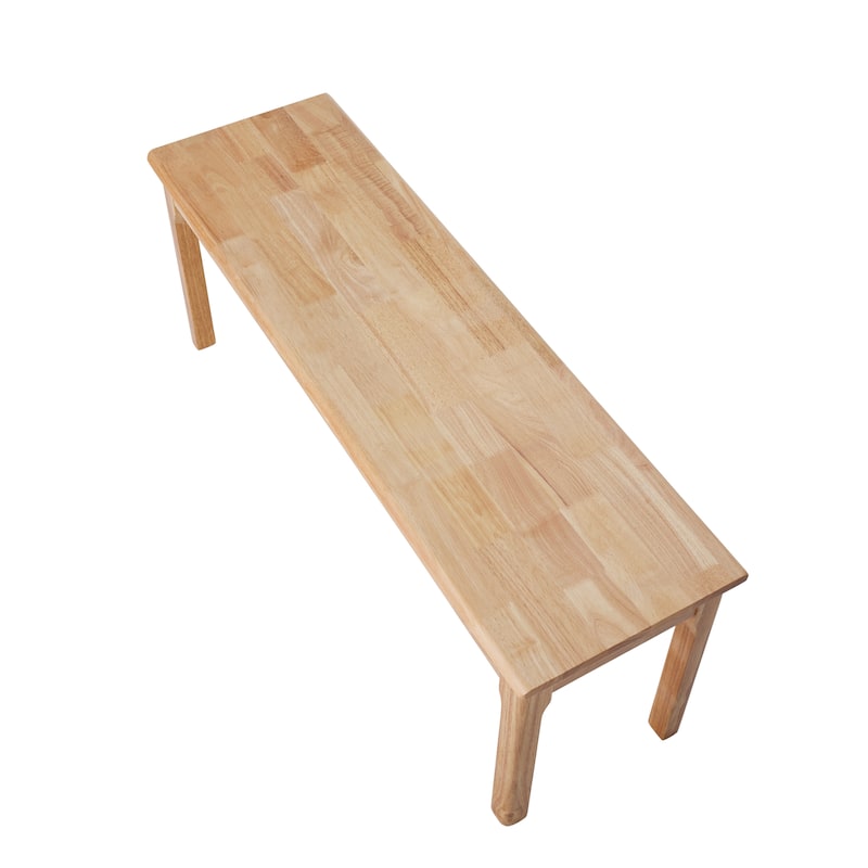 Solid Wood Dining Bench Entryway Bench Farmhouse Kitchen Table Bench