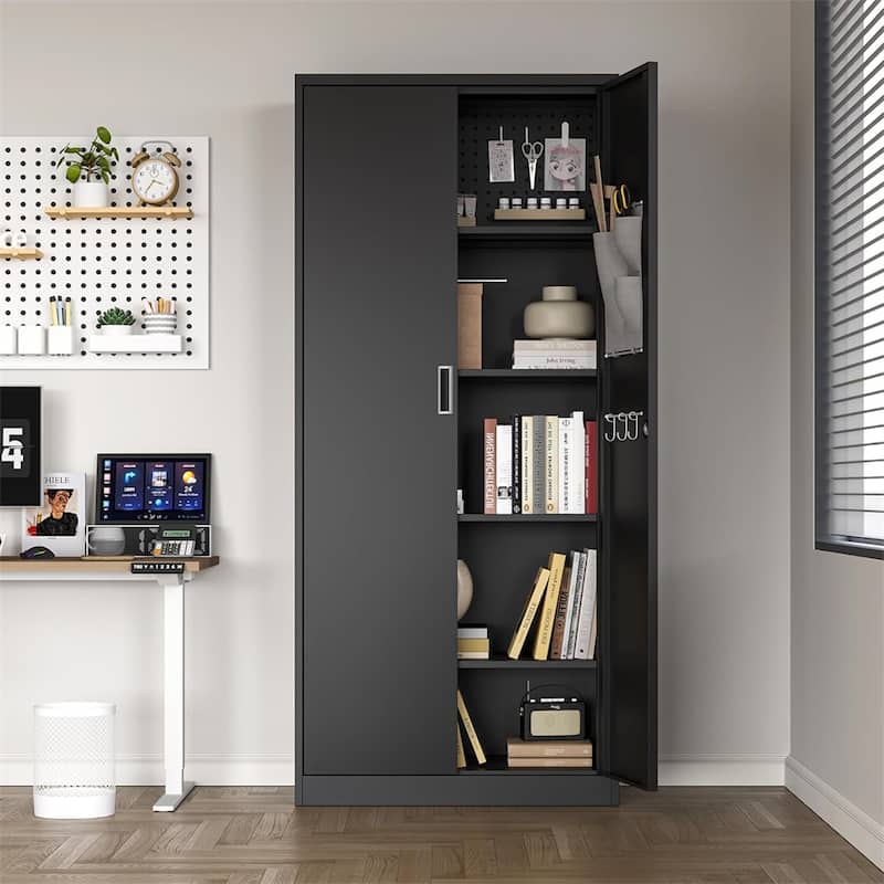 70 inches Modern Kitchen Storage Cabinet,Metal Storage Locker