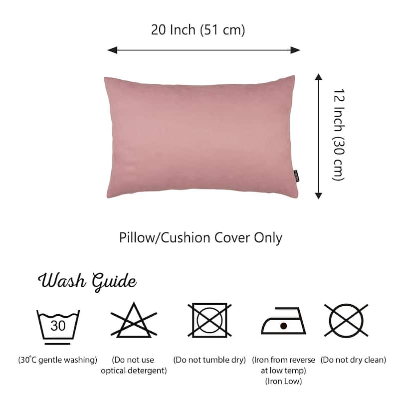 Solid-color Decorative Lumbar Throw Pillow Covers (Set of 4)