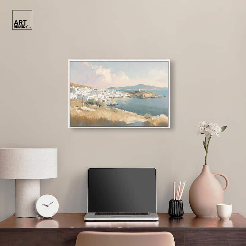 Sunrise Greece Canvas by Art Remedy
