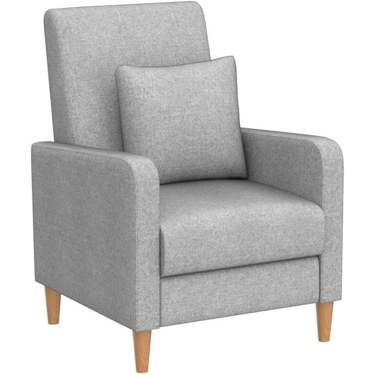 Fabric/Leather Modern Accent Chairs with Lounge Seat