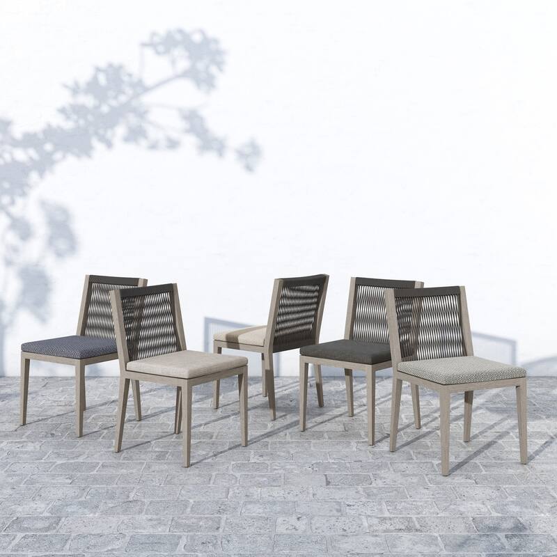 Atwood Outdoor Dining Chair-Weathered Grey-FSC
