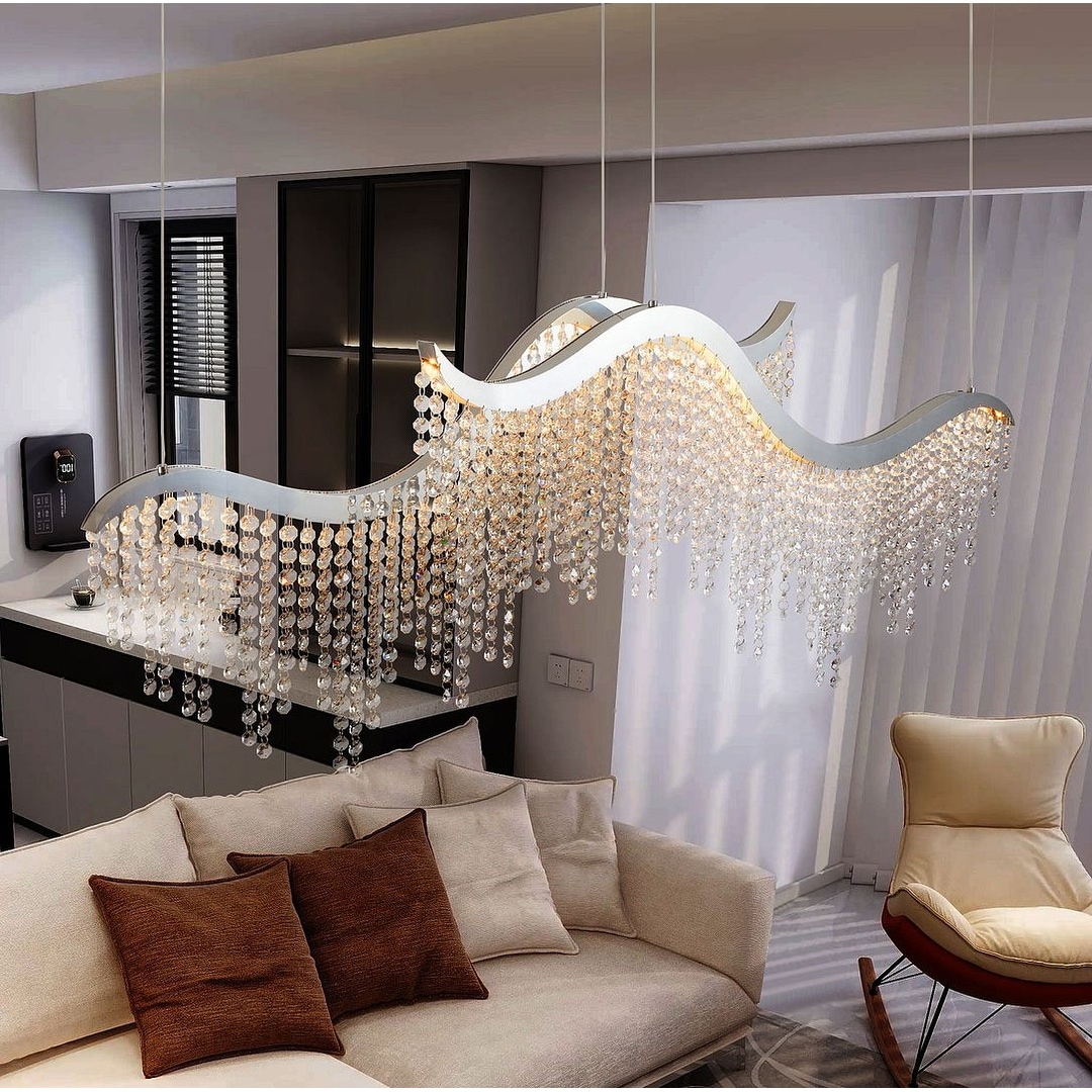 Wave chandelier top