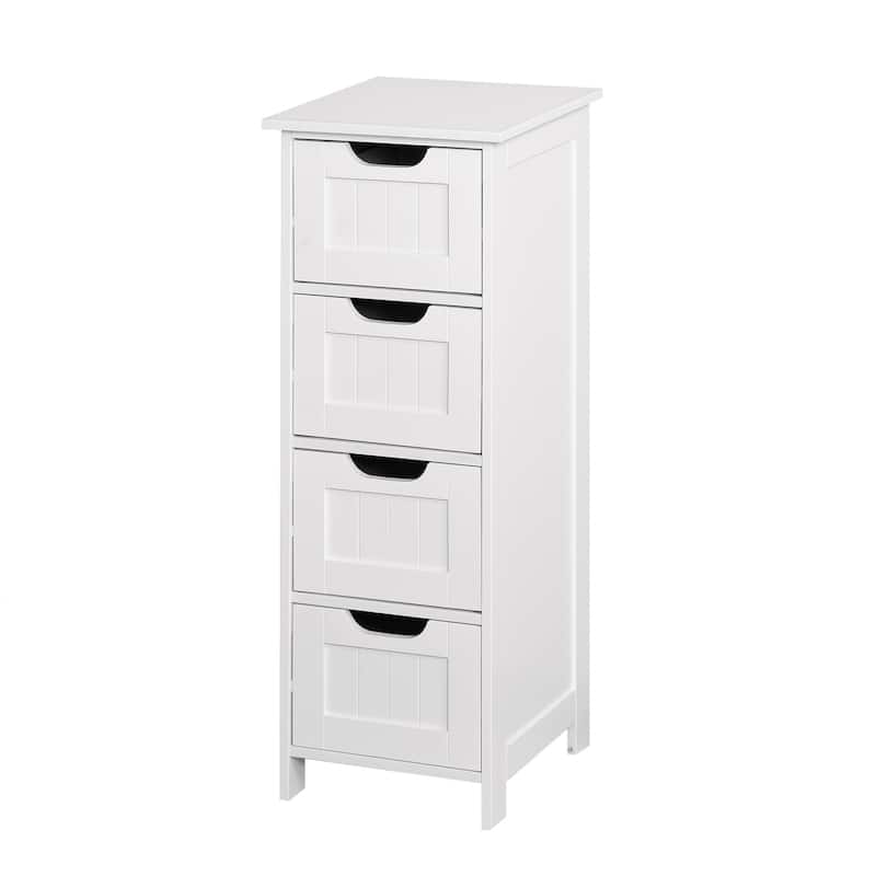 White Bathroom Storage Cabinet And Freestanding Cabinet