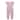 100% Organic Cotton Zip Footless Short Sleeve Pajamas - Ruffle Feather Mauve