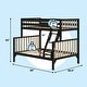 preview thumbnail 12 of 25, Max & Lily Scandinavian Twin over Full Bunk Bed with Ladder