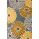 preview thumbnail 6 of 11, SAFAVIEH Handmade Daisies Grey New Zealand Wool Rug 5' x 8' - Grey/Yellow - Rectangle