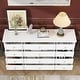 preview thumbnail 17 of 35, 63"W Wood Dresser Bedroom Storage Drawer Organizer Closet 12 Drawer