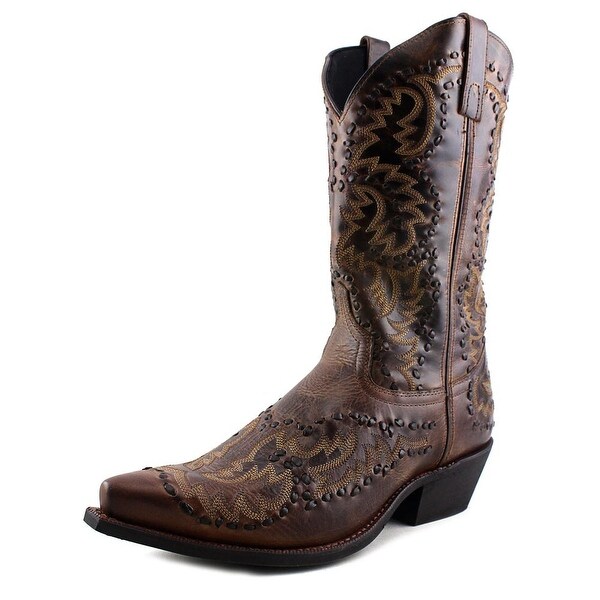 Laredo Midnight Rider Women D Pointed Toe Leather Brown Western Boot