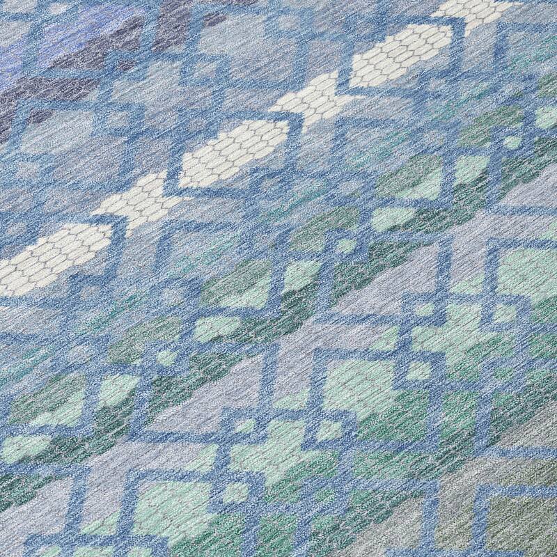 Machine Washable Indoor/ Outdoor Cabo Stripe Chantille Rug