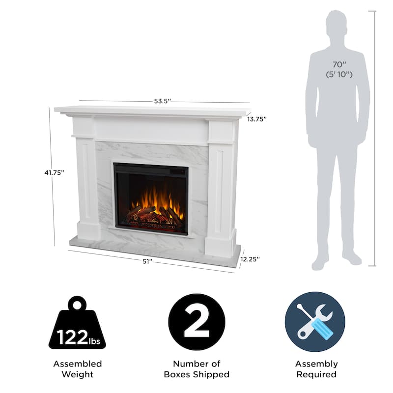 Kipling 53.5" Electric Fireplace by Real Flame