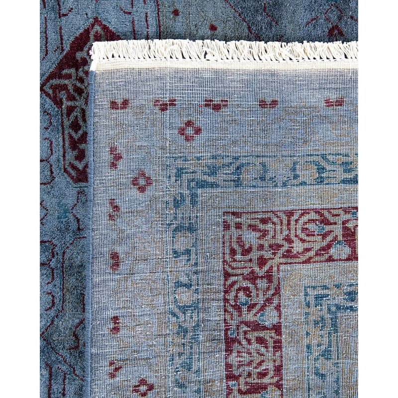 Fine Vibrance, One-of-a-Kind Hand-Knotted Area Rug - Gray, 6' 2" x 9' 0" - 6' 2" x 9' 0"