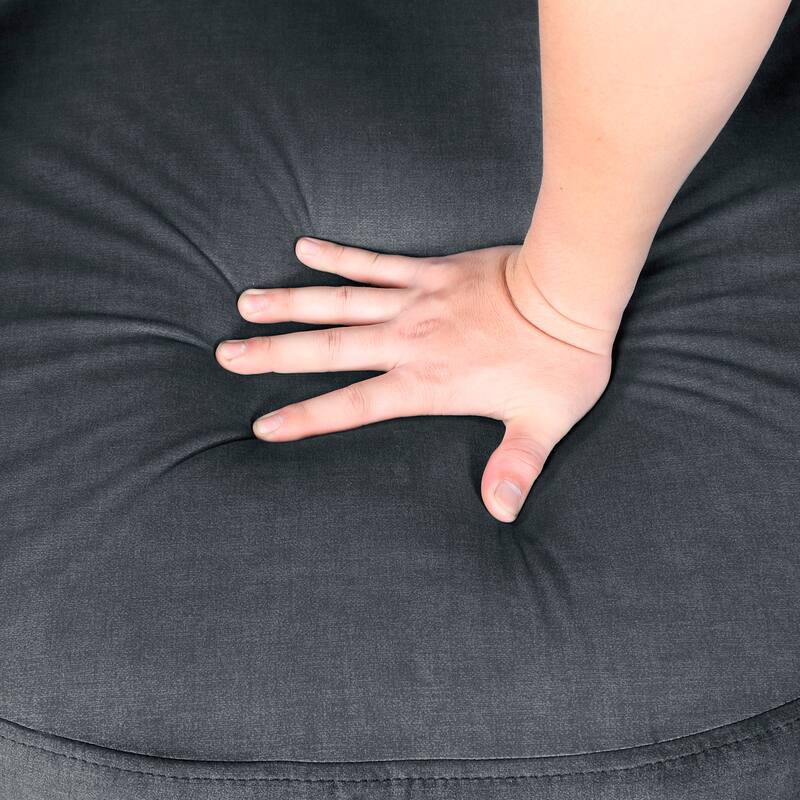 Arden 27" Velvet Swivel Chair - 360-Degree Metal Swivel Base