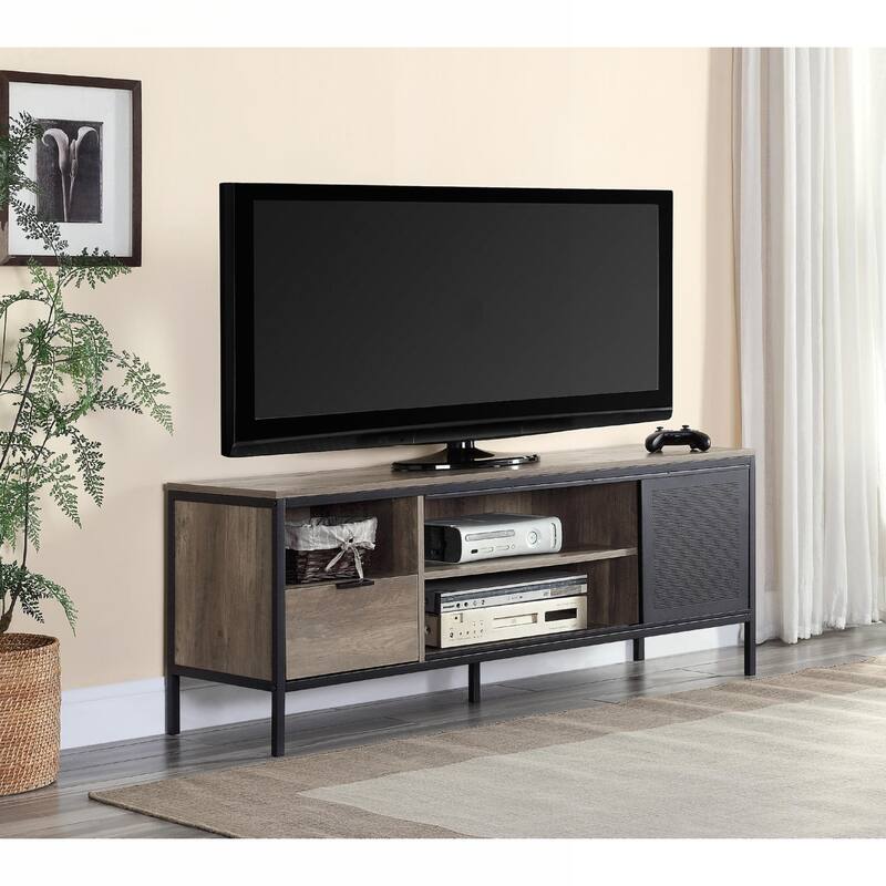 Versatile Rustic TV Stand with Multiple Compartments for Organized Entertainment