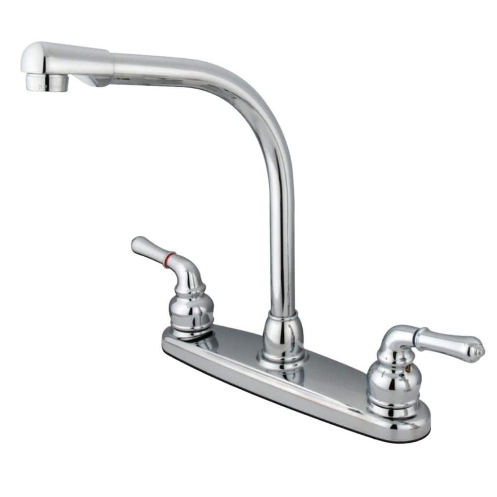 Kingston Brass Magellan Centerset Kitchen Faucet with Metal Lever