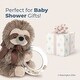 preview thumbnail 5 of 4, Bearington Baby Lil' Speedy Sloth 5.5" Shaker Ring Rattle