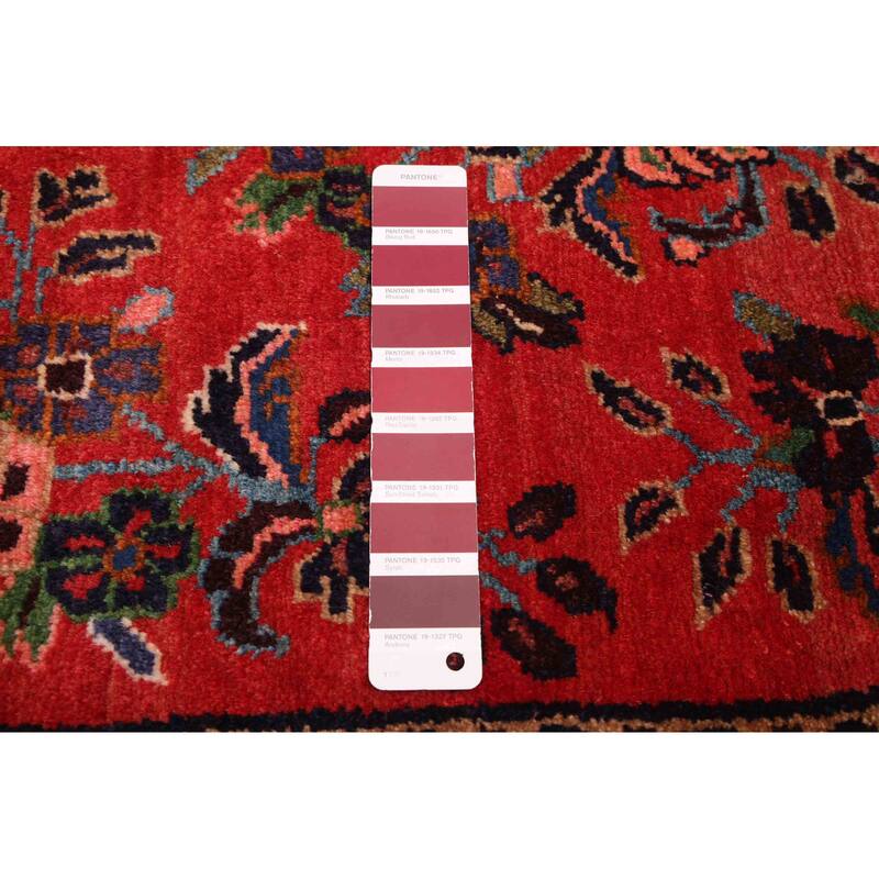 ECARPETGALLERY Hand-knotted Andelz Red Wool Rug - 2'10 x 11'3