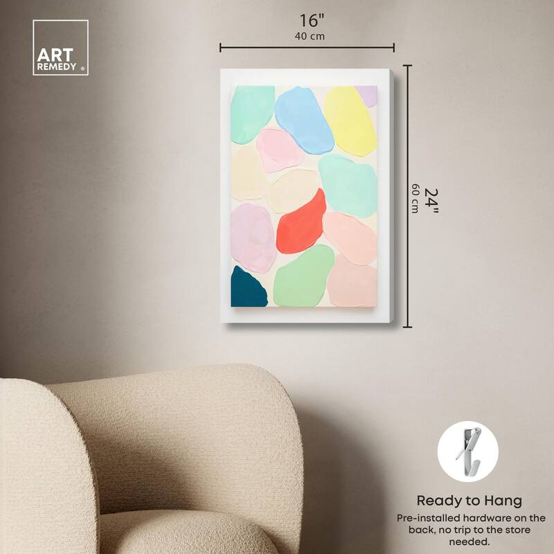Sorbet Smudges I Canvas by Art Remedy, Gallery Wrapped