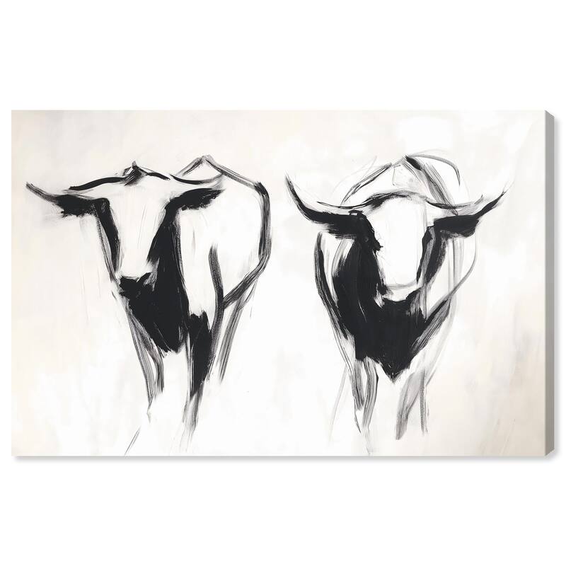 Bovine I Canvas by Art Remedy, Gallery Wrapped - 30" x 20"