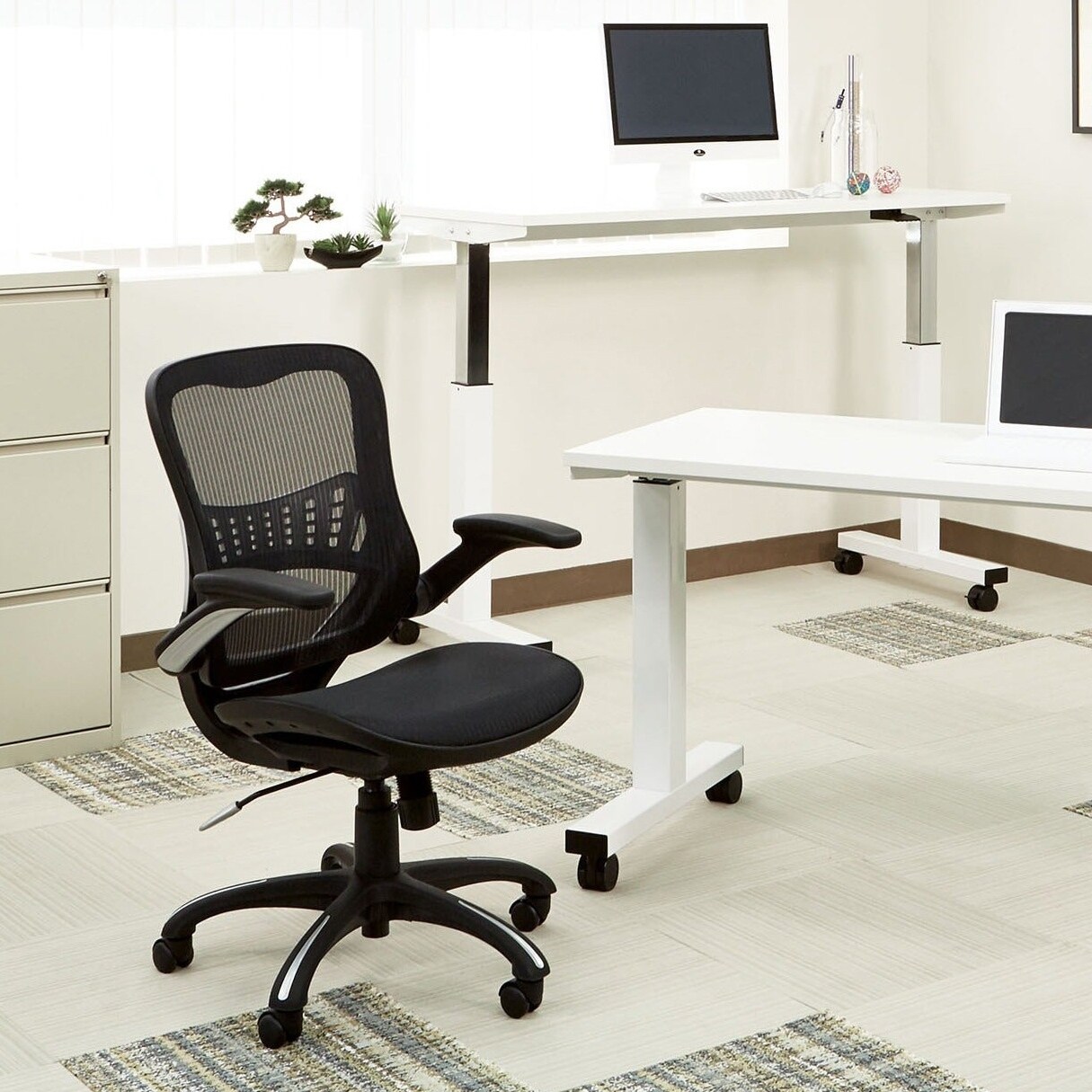 Office Star Mesh Ergonomic Manager S Chair On Sale Overstock 11607108 Black