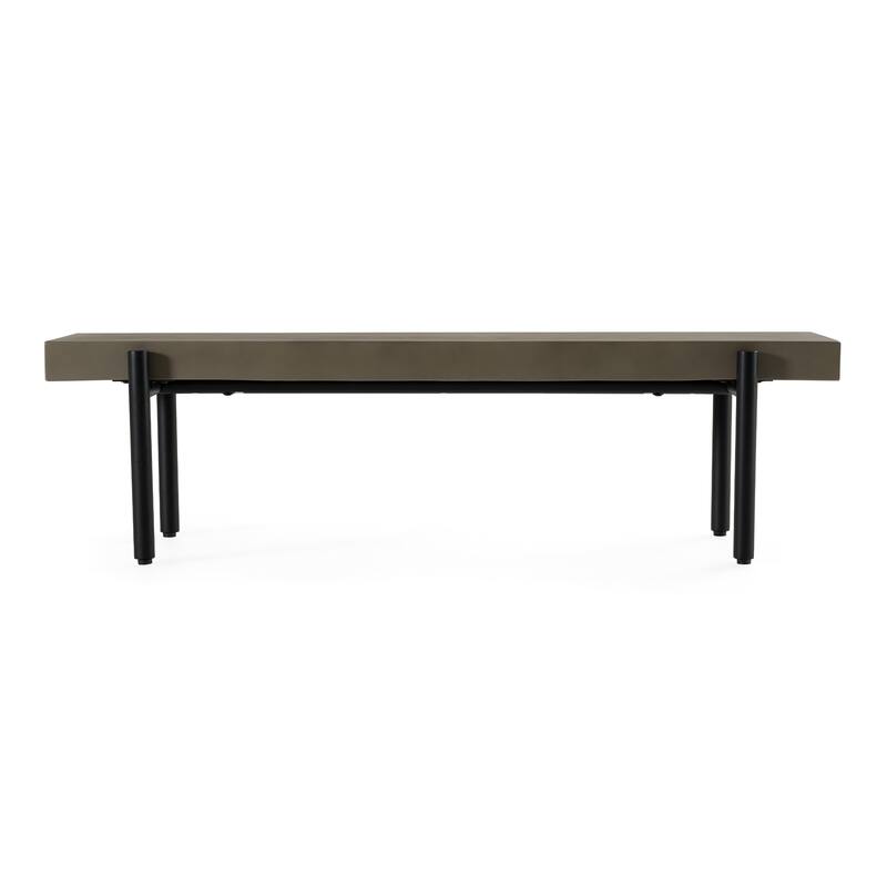 Modrest Timlin Modern Concrete & Metal Bench