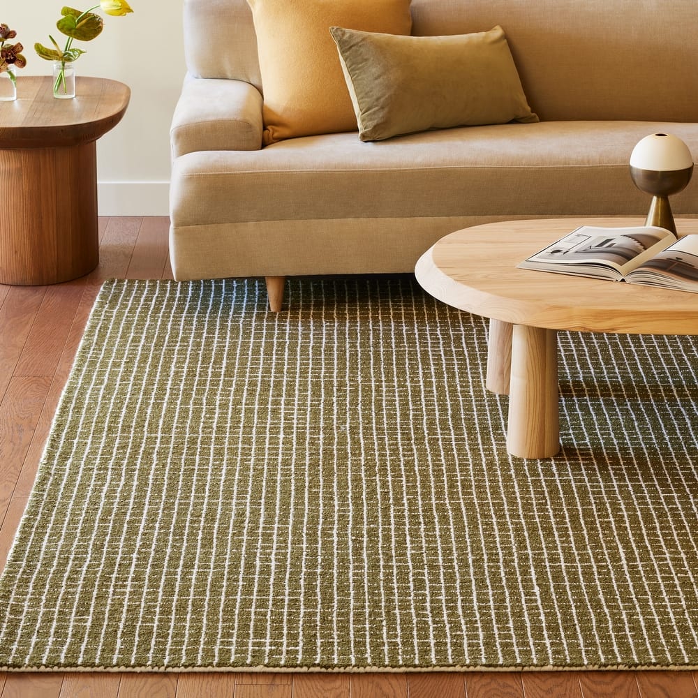 Nuloom Melrose Checked Wool Area Rug