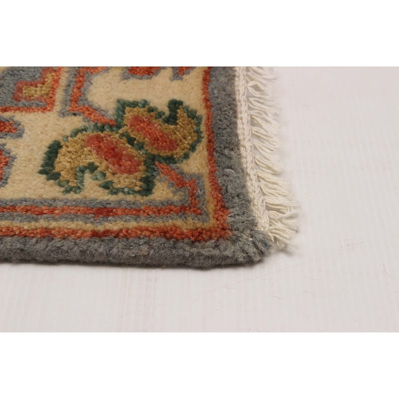 ECARPETGALLERY Hand-knotted Jules Serapi Grey Wool Rug - 2'5 x 6'2