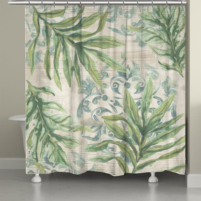 Laural Home Bohemian Palms Shower Curtain 71x72