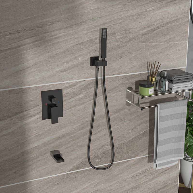 Topcraft 16-inch Ceiling Mount Square Shower System with Rough-in Valve - 16*16