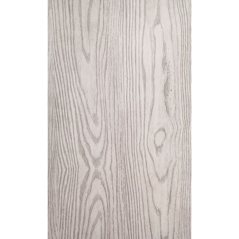 Origins by Alpine Aria Wood 3 Drawer Nightstand in Light Gray