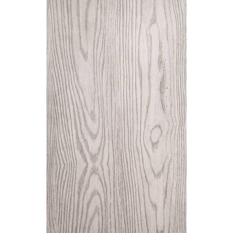 Origins by Alpine Aria Wood 3 Drawer Nightstand in Light Gray