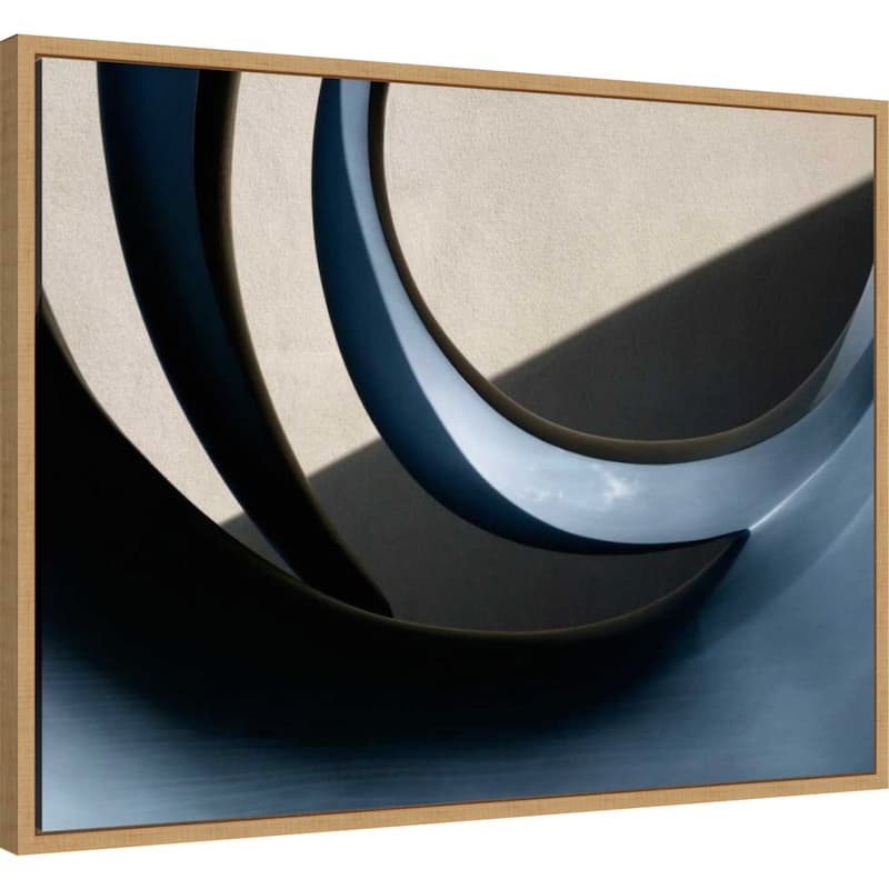 Architectural Curve III by Jim Christensen Framed Canvas Wall Art Print - Sylvie Maple